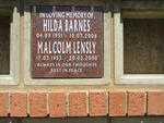 LENSLY Malcolm 1953-2008 :: BARNES Hilda 1931-2006