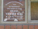 BERG Frans, van der 1932-2001