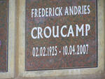 CROUCAMP Frederick Andries 1925-2007
