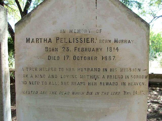 PELLISSIER Martha nee MURRAY 1814-1887