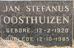 OOSTHUIZEN Jan Stefanus 1920-1985