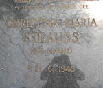 STRAUSS Christina Maria nee MARAIS 1945-