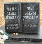 KATZE Julius James Rudolph 1922-2001 & Dina Maria JORDAAN 1931-