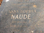 NAUDÉ Anna Sophia 1915-1990