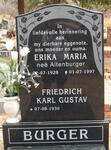 BURGER Friedrich Karl Gustav 1930- & Erika Maria ALTENBURGER 1928-1997