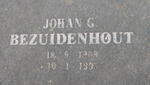 BEZUIDENHOUT Johan G. 1909-1993