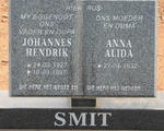 SMIT Johannes Hendrik 1927-1997 & Anna Alida 1932-