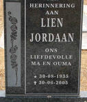 JORDAAN Lien 1935-2005