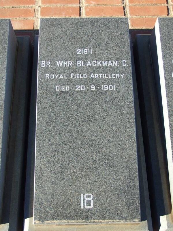 BLACKMAN C. -1901