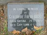 FREDERICKS Gertrude 1909-1996
