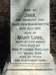 ROBERTSON John -1921 & Mary LOWE -1928