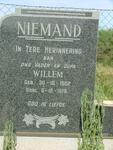 NIEMAND Willem 1902-1978