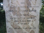 DELAPORTE Martha Johanna Sophia nee SCHOLTZ 1870-1938