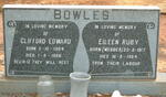 BOWLES Clifford Edward 1904-1988 & Eileen Ruby WEBBER 1917-1984