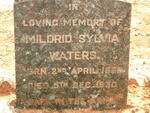 WATERS Mildrid Sylvia -1930
