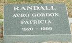 RANDALL Avro Gordon 1920-1999 and Nancy Patricia Mei BOAST -1999