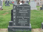 FOURIE Johannes Christiaan 1915-2001 & Magdalena Petronella 1920-2006