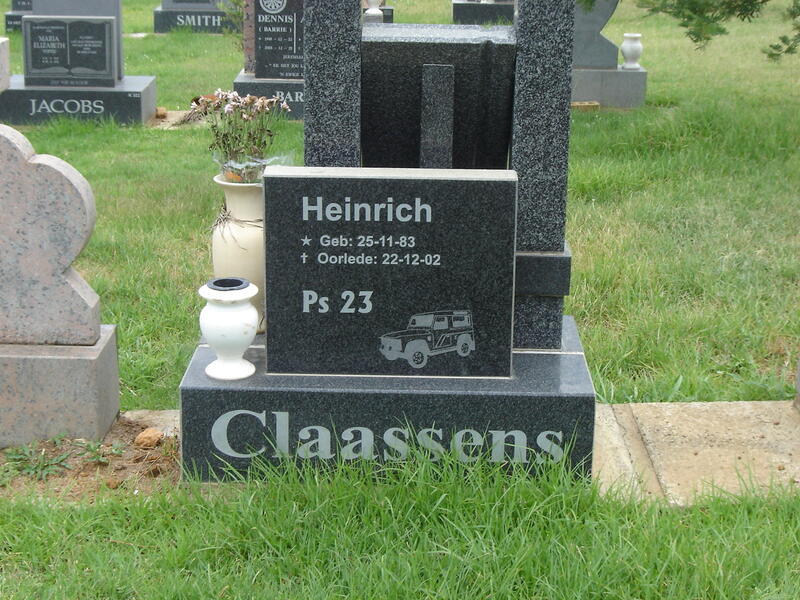 CLAASSENS Heinrich 1983-2002