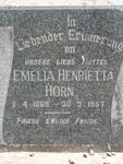 HORN Emelia Henrietta 1869-1957