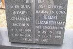 ORTON Johannes Jacobus 1920-2000 & Elizabeth May ENGELBRECHT 1921-1991