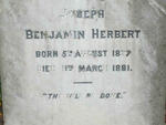 HERBERT Benjamin Joseph 1827-1881