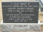 JOUBERT Gideon Jacobus 1899-1963 & Kathleen 1906-1998