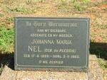 NEL Johanna Maria nee Du Plessis 1899-1960