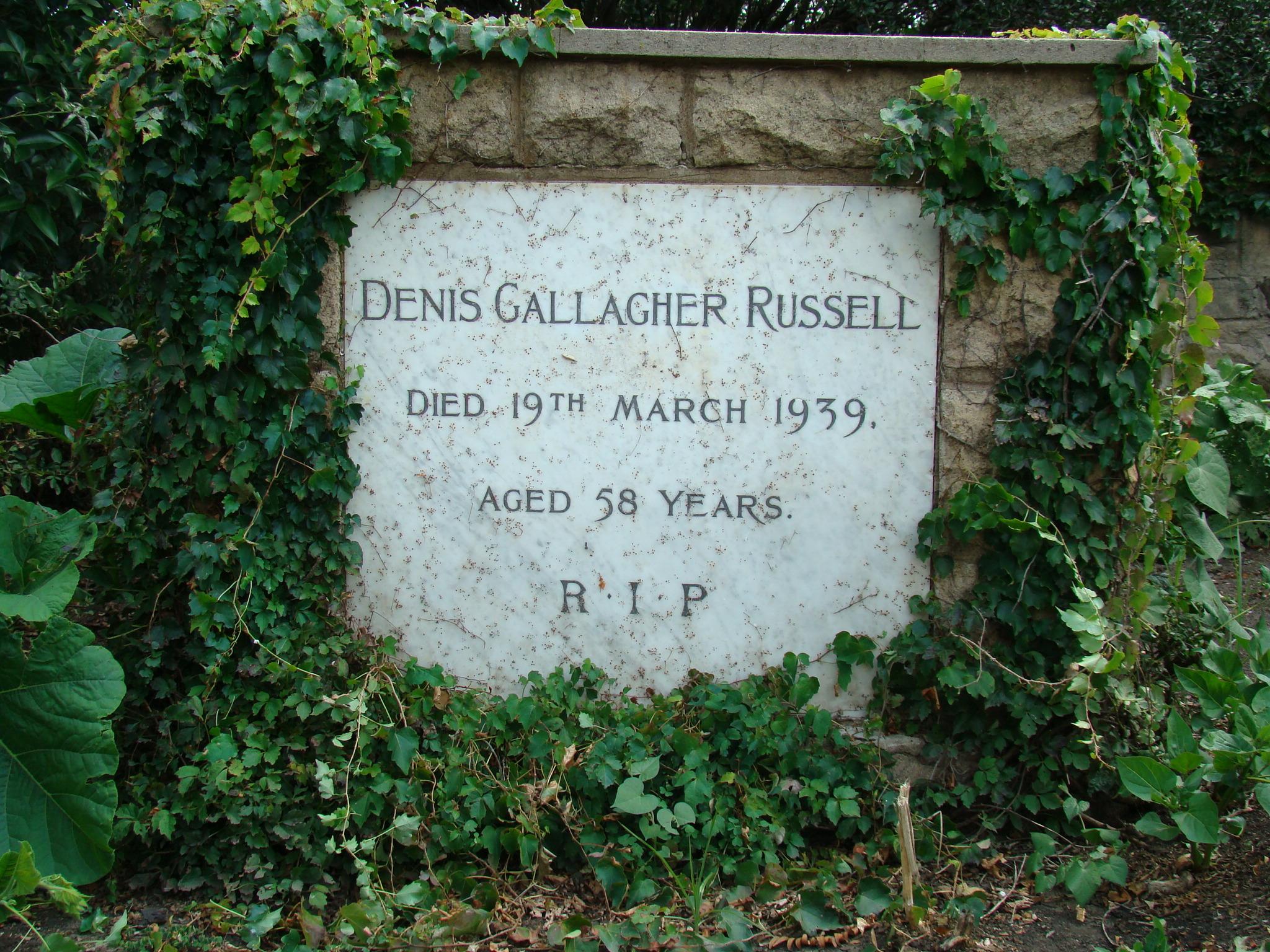 RUSSELL Denis Gallagher -1939