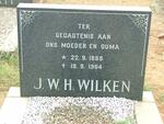 WILKEN J.W.H. 1988-1964