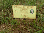 TOIT Hannetjie, du 1936-2008