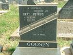 GOOSEN Gert Petrus 1910-1976