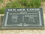 LINDE Jan H.G., van der 1925-1969 & Margaritha E.C. 1930-1995