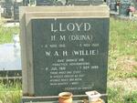 LLOYD W.A.H. 1910-1986 & H.M. 1916-1968