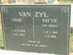 ZYL Fanie, van 1938-1972 & Pattie GREEFF 1941-1968