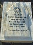 TONDER Maria Magdelena, van 1896-1901