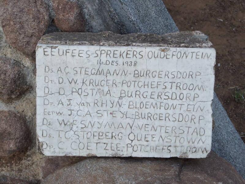 2. Eeufees Sprekers Oudefontein - 16 Desember 1938