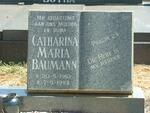 BAUMANN Catharina Maria 1910-1993