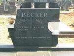 BECKER Andries 1934-1972 & Mina 1939-