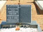 BEKKER Abraham Pieter Christiaan 1959-2003