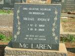 McLAREN Michael Andrew 1958-1965