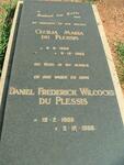 PLESSIS Daniel Frederick Wilcocks, du 1905-1986 & Cecilia Maria 1922-1965