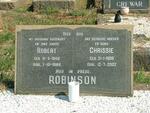 ROBINSON Robert 1909-1966 & Chrissie 1909-2002