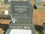 WALT Johannes Hendrik, van der 1909-1989
