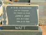 WATT James John 1897-1966