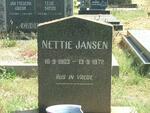 JANSEN Nettie 1903-1972