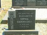 BADENHORST Elizabeth Sophia 1903-1988