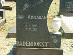 BADENHORST Jan Abraham 1897-1971