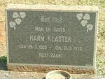 KLASTER Harm 1929-1970