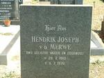 MERWE Hendrik Joseph, van der 1919-1970