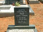 RAS Aletta Margaretha nee STRYDOM 1917-2000